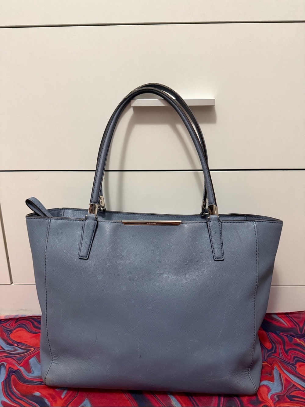 Coach Madison East West Saffiano Leather Tote